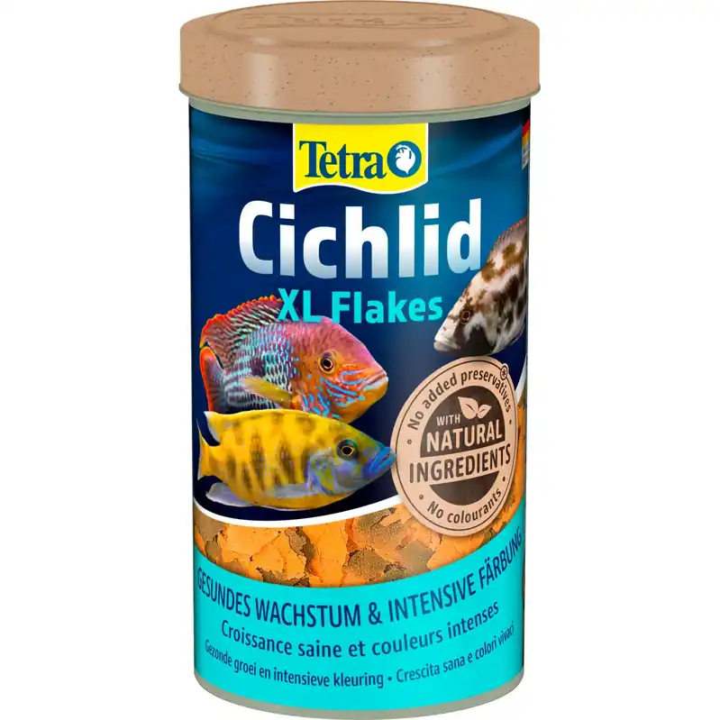 Eftertragtet - Tetra Cichlid XL Flakes akvariefoder i flager