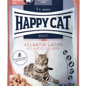 Kan bestilles | Happy Cat Laks i sovs pouch 85 g Katte Vådfoder