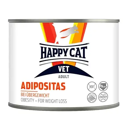 Happy Cat Vet Adipositas Vægtkontrol Vådfoder 200g | Få tilbage