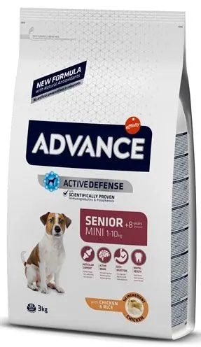 Godt tilbud - Advance Mini Senior Hundefoder – Til ældre hunde af små racer – 3 kg